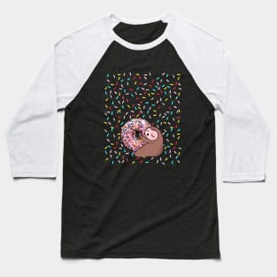 Sloth and sweet donut Baseball T-Shirt